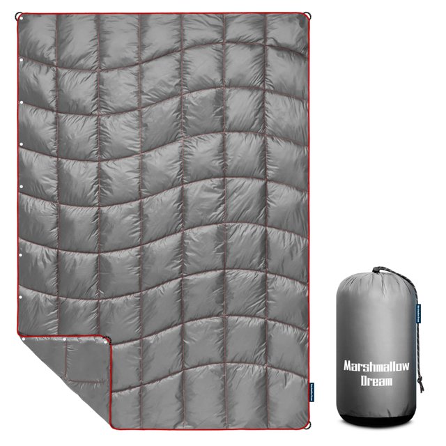 Manta de camping Marshmallow Dream, 132 x 190 cm, ligera