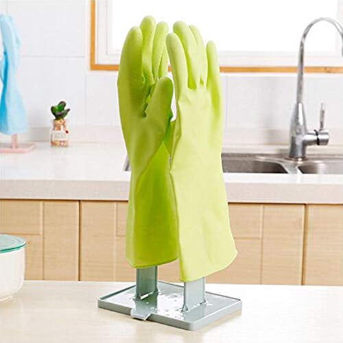 Blue Toporchid Rubber Gloves Racks Holders Drain Organizer Towel Hanger Kitchen Sink Storage Origination Accessories