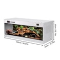 thumbnail image 2 of Wide Low Reptile Cage 39x16x16 Inches, Glass Terrarium with Sliding Doors, Ventilated Enclosure for Pet Snakes Lizards(Single Temperature Control), 2 of 9