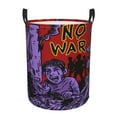 thumbnail image 1 of ZICANCN Military No War Peace Laundry Basket Organizer - Dirty Clothes Hamper for Bathroom Kids Girls Boys Laundry Hamper Medium, 1 of 8