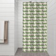 thumbnail image 2 of Green Cartoon Crocodiles Hearts Pattern Shower Curtain 36"x72" ,Bathroom Decorative Shower Curtains Set with 12 Hooks,Modern Waterproof Washable Shower Curtain, 2 of 6