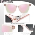thumbnail image 4 of Gafas de sol Myiaur polarizadas cuadradas con espejo para mujer, 4 of 7