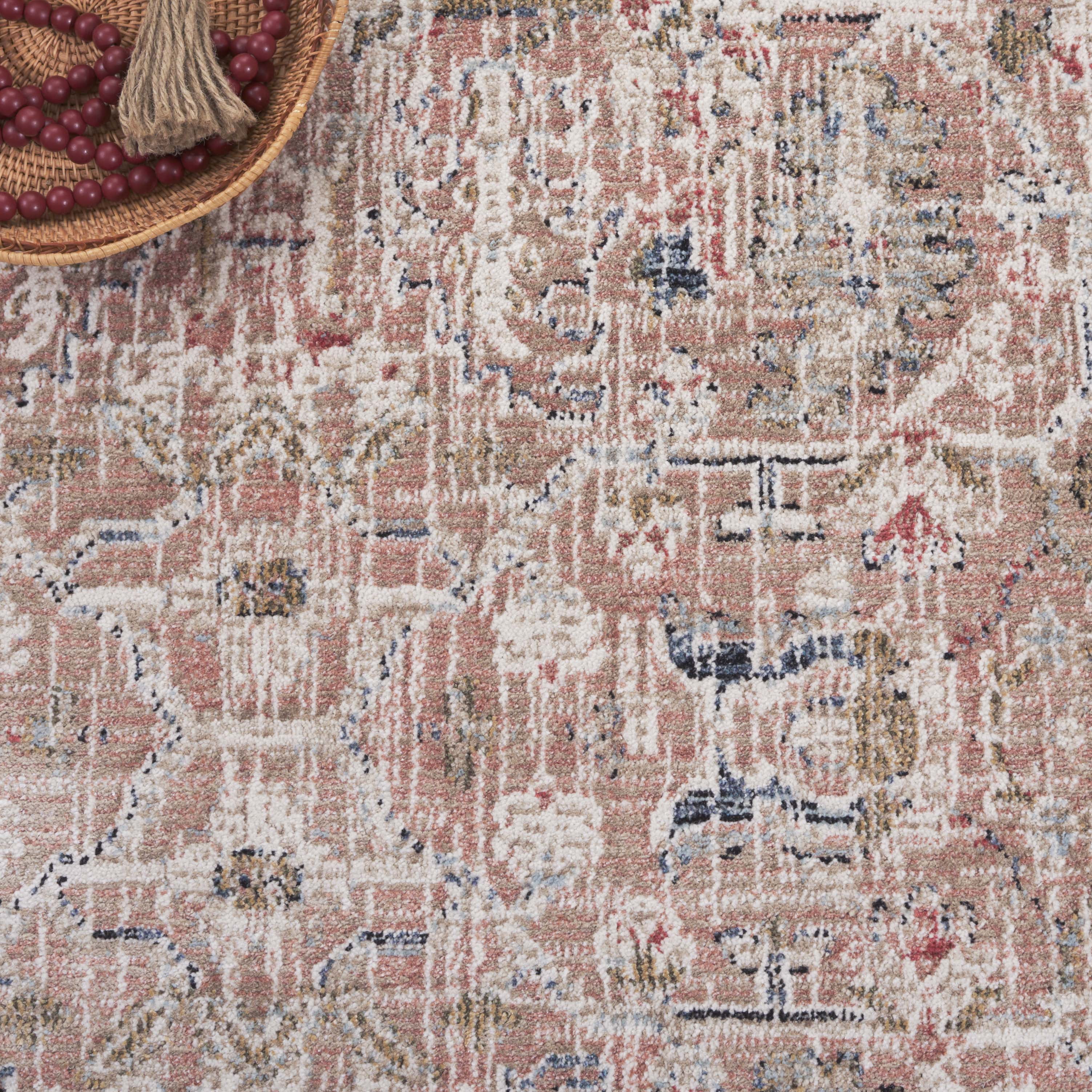 SAFAVIEH Vivaldi Jules Abstract Area Rug, Rust/Ivory, 5'3" x 7'6"