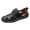 0Black, variant on Men's Closed Toe Outdoor Hiking Sandals, Breathable Fisherman Sport Sandals, Lightweight Comfort Walking Shoes for Beach & Trail