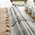 thumbnail image 5 of Namzi Rustic Rectangle Burlap Thick Tablecloth Cotton Linen Table Linens Tablecloths Waterproof Wrinkle Free Table Cover for Kitchen Dinning,55"x87", 5 of 5