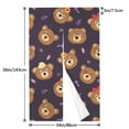 thumbnail image 3 of Doorway Drape Split Curtains, Cute Animals Cartoon Bears Room Divider Privacy Door Curtains, 34" x 56", 3 of 7