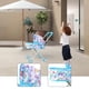 thumbnail image 5 of Cochecito de muñecas plegable interactivo de desarrollo con ruedas de doble fila azul, 5 of 8