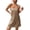 Camel, variant on Nightgowns for Women Cotton Sleepwear Adjustable Spaghetti Strap Sleepshirt Racerback Sleep Dress with Pockets