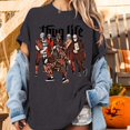 thumbnail image 5 of iTNHFP Crop Tops pour Femmes T-Shirt Décontracté à Manches Courtes Imprimé Drôle Col Rond 2, 5 of 5