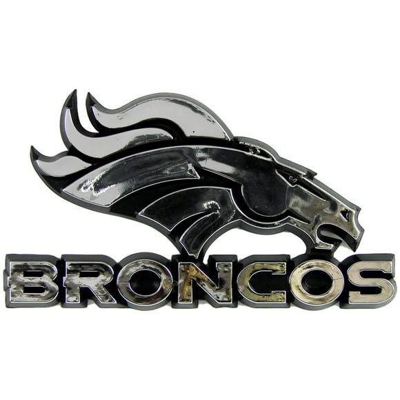 NFL Denver Broncos Emblème de l'Automobile Chromée