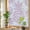 Pink, Rose, White, variant on Window Privacy Film for Home Office Static Cling, Pink Pineapple Decorative Stained Glass Window Film for Narrow Windows/Sidelight/Door Side Panel Summer Botanical Tropical Fruits 17.7 x 78.7 Inches