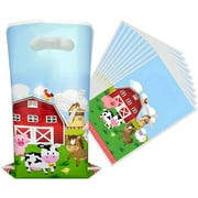 Zose 30pc Farm Animal Birthday Gift Bags, Farmhouse Themed Party Decorations