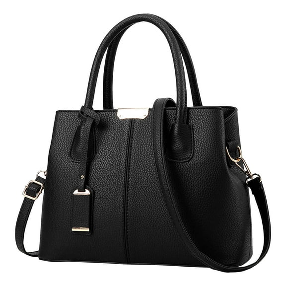 Faraee Purses and Handbags for Women Leather Tote Top Handle Satchel Crossbody Work Shoulder Bags Ladies Black