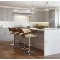 thumbnail image 2 of Pino Adjustable Bar Stools Set of 3, Chrome Bar Stools, Bar Chairs, Swivel Bar Stools Set of 3, Bar Height Stools, Bar Stools for Kitchen Counter, 2 of 5