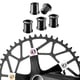 thumbnail image 1 of Tornillos de plato de bicicleta Cola Aleación de titanio 105-14 mm negro, 1 of 7