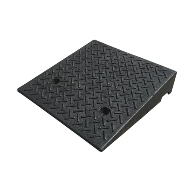 Rampa de acceso para vehículos, rampa de umbral, fácil de usar, ligera, resistente, portátil, para camiones, vehículos, automóviles, muelles de carga 50 cm x 50 cm x 10 cm