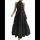thumbnail image 1 of Vestido Maxi Floral de Verano para Mujer, Sin Mangas, Cuello Halter, Volantes Sueltos, Bohemio con Cinturón Negro L, 1 of 9
