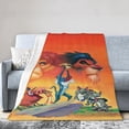thumbnail image 2 of Manta de franela de dibujos animados del Rey León, suave y acogedora manta de felpa para todas las estaciones para niños y niñas, manta cálida y ligera para sofá cama o sofá de 40 x 30 pulgadas, 2 of 8