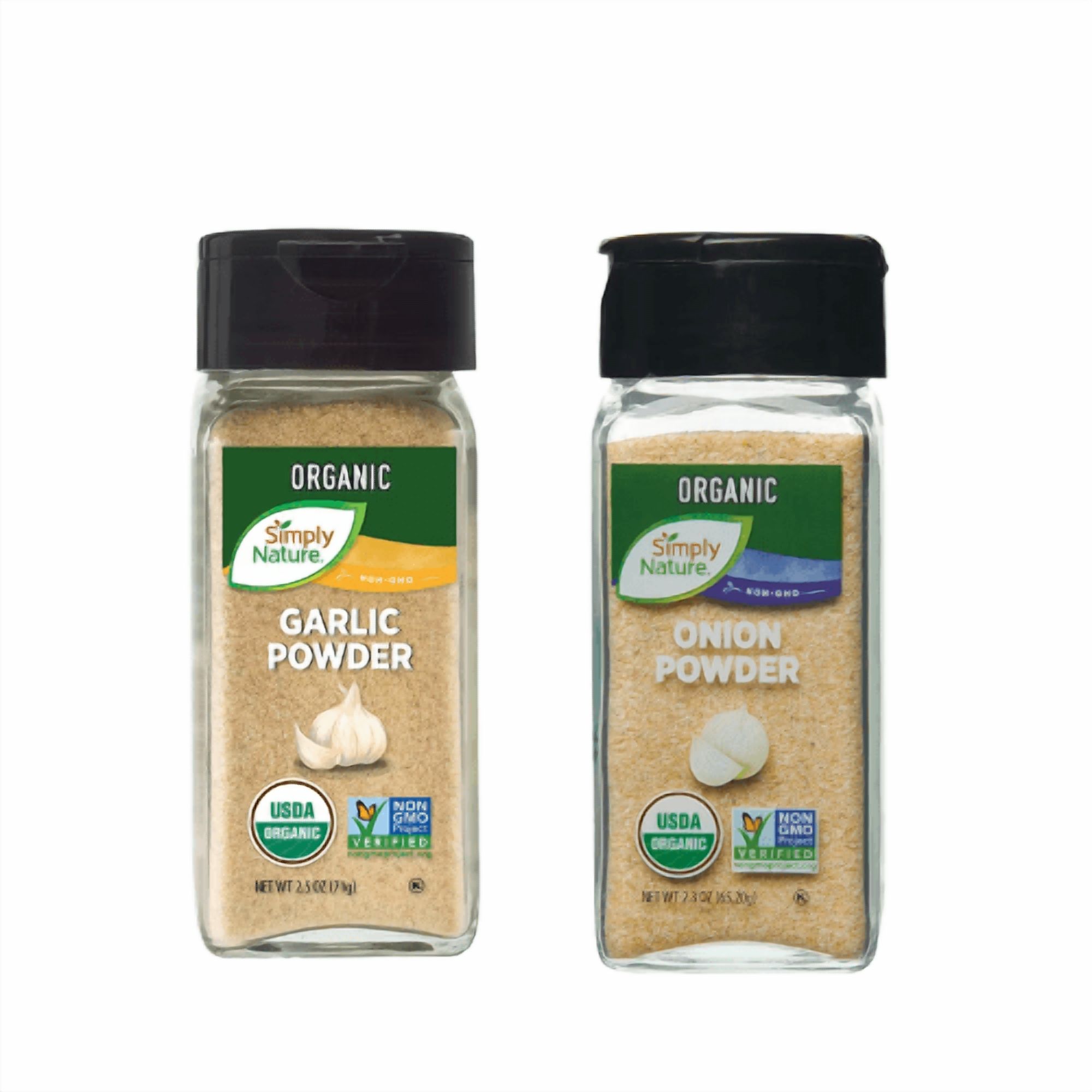 Simply Nature Garlic & Onion Powder Variety 4-Pack 2.3oz