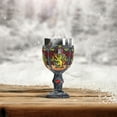 thumbnail image 2 of Wizarding World of Harry Potter Gryffindor Decorative Stainless Steel Resin Goblet 7in H, 2 of 6