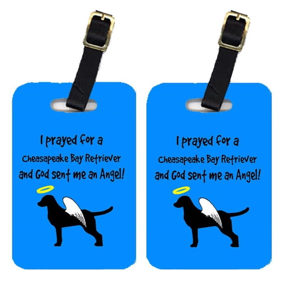 Pair of 2 Chesapeake Bay Retriever Luggage Tags