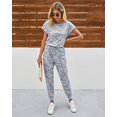 thumbnail image 2 of Mono de Mujer PRETTYGARDEN con Hombros Descubiertos Gris Talla S, 2 of 5