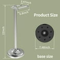 thumbnail image 6 of Toilet Paper Holder Stand, Brushed Nickel Toilet Paper Holder Free Standing,Post Pivoting Design & Stable Weighted Base SUS304 Stainless Steel for Bathroom, 6 of 6