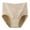 Skin Color, variant on harmtty Women Briefs Cozy Soft Breathable Anti-pilling Intimacy Solid Color High Waist Anti-septic Moixture-wicking Women Underpants for Everyday Wear,Skin Color