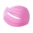 thumbnail image 2 of Women Men Wide Headbands - Wide Stretchy Sweatbands Hair Bands Non-Slip Fashion Washing Face, Workouts, Yoga, Daily Use, Pink, 2 of 3