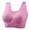 Pink, variant on Xijirk Women Plus Size Sports Bra Thin Wireless Non Binding Yoga Workout Underwear,2XL