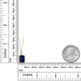 thumbnail image 2 of 18K Yellow Gold Plated Silver Blue Sapphire and White Lab Grown Diamond Pendant Necklace for Women (3.49 Cttw, Gemstone September Birthstone, Emerald Cut 10X8MM with 18 inch Silver Chain), 2 of 4