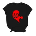 thumbnail image 5 of FASHOFT Valentines Shirts for Matching Couples Mens Long Sleeve Shirt Valentines Day Gifts for His and Her Black L, 5 of 5