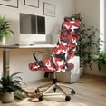 thumbnail image 3 of Renewold Camo Red Black Office Chair Cover Stretchy Computer Chair Cover Easy to Install High Back Chair Protector for Universal Rotating Chair (NOT Chair), L, 3 of 7