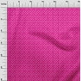 thumbnail image 3 of oneOone Cotton Jersey Fuschia Pink Fabric Geometric Dress Material Fabric Print Fabric By The Yard 58 Inch Wide, 3 of 4