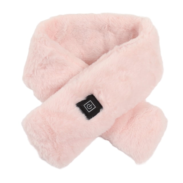 Heated Scarf, One Button To Control 3 Heating Levels Heating Scarf 5V For Gifts Pink,Light Tan