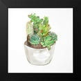 thumbnail image 2 of Atelier B Art Studio 12x12 Black Modern Framed Museum Art Print Titled - CACTUS ASSORTMENT IN A POT, 2 of 5