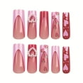 Valentine s Day Three Pearl Wearable Nail Polish Long French Long valentine-s-day-three-pearl-wearable-nail-polish-long-french-long