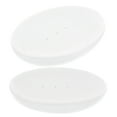 thumbnail image 5 of unbranded 2pcs Soap Dish for Shower Self-Draining Ceramic Soap Dish for Bathroom RV Soap Holder Bar Soap Anti-Slip Tray Kitchen Soap Dish, 5 of 8