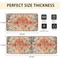thumbnail image 3 of Boho Kitchen Rug Rectangle Red Blue Kitchen Rugs Non Slip Washable Set of 2 Washable Kitchen Mats Farmhouse Style Throw Rugs for Kitchen Long Rug, 3 of 6