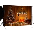 thumbnail image 1 of EREHome Polyester Fabric 7X5ft Christmas Tree Gifts Candle Photography Backdrop Photo Background studio prop, 1 of 3