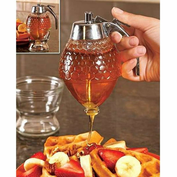 Honey Dispenser Maple Syrup Dispenser Glass Beautiful Honey Comb
