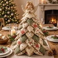 thumbnail image 5 of DIY Quilted Christmas Tree Kit, 3D Fabric Patchwork Craft Set for Beginners, DIY Christmas Tree Kit, 3D Fabric Patchwork, Quilting Craft, Handmade Tabletop Holiday Decor, Christmas Gift, 5 of 5