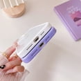 thumbnail image 4 of Compatible with iPhone 13 Case Clear, Anti-Scratch Crystal Transparent Shockproof Protective Case for iPhone 13 - Purple, 4 of 9