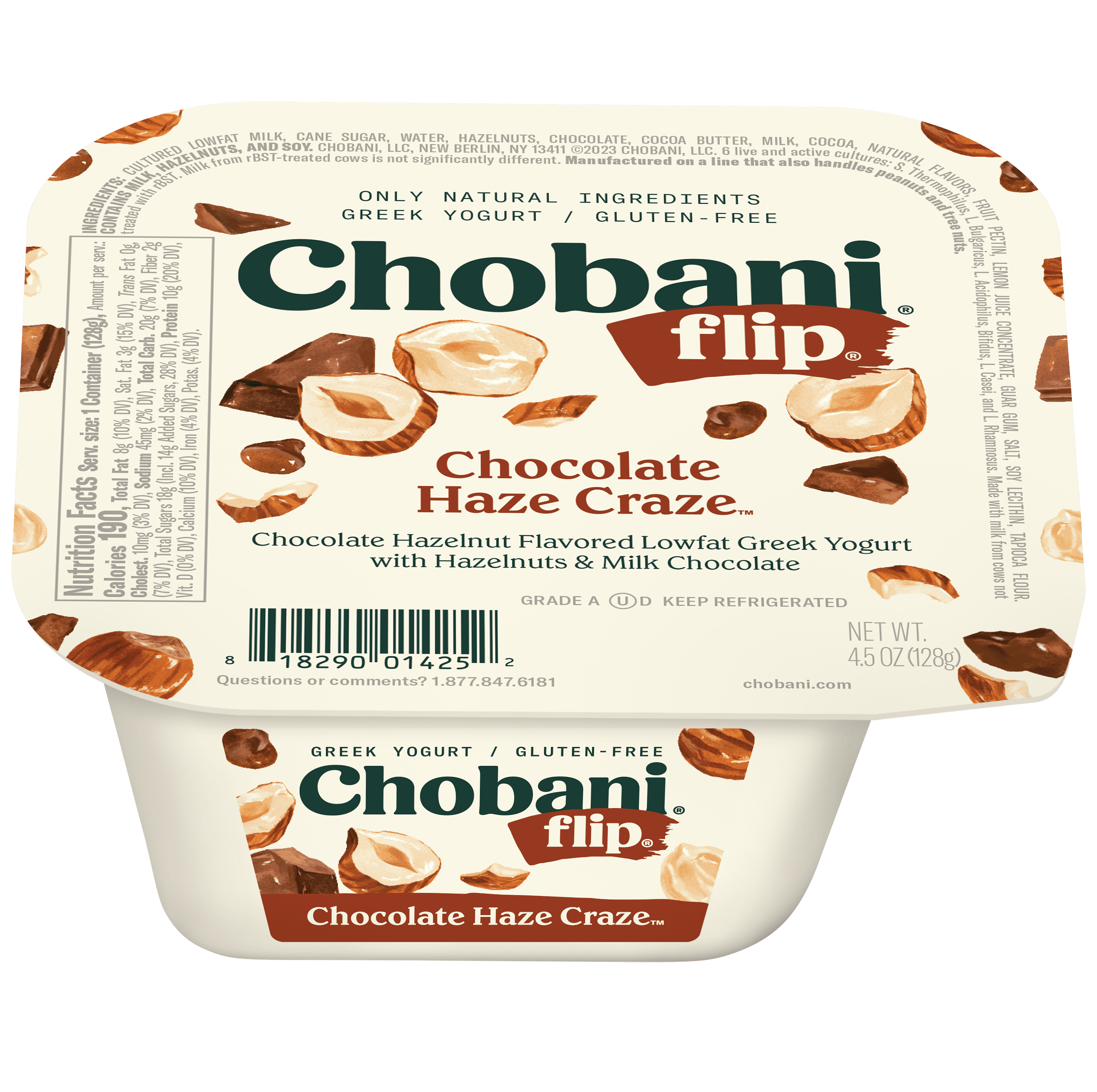 Chobani Flip Low-Fat Greek Yogurt, Chocolate Haze Craze 4.5 oz