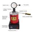 thumbnail image 3 of Melting Furnace 2kg Portable Graphite Crucible Furnace High Temperature Small Metal Melting Furnace 1400W, 3 of 6
