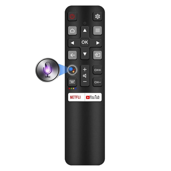 New RC802V Universal Voice Smart Remote compatible with TC-L TV / Google and Android TVs