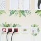 thumbnail image 4 of Calcomanías de pared de plantas verdes (2 hojas/juego), calcomanías de vinilo extraíbles con ramas, hojas y enredaderas., 4 of 9