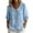 Light Blue, variant on Vivianyo HD Women's Peter Pan Collar Puff Sleeve Blouse, Lace Trim Button Top for Women, Women's Army Green, Sizes S-2XL