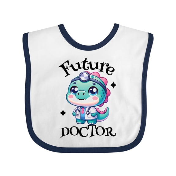 Inktastic Future Doctor Girls Dinosaur Girls Baby Bib