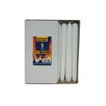 thumbnail image 2 of Simcha Pure White Taper Candles - 36 Pack (8 Inch Tall) Burns 7 Hours, 2 of 3